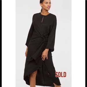 NWT Black Leopard Print Jacquard Weave Dress